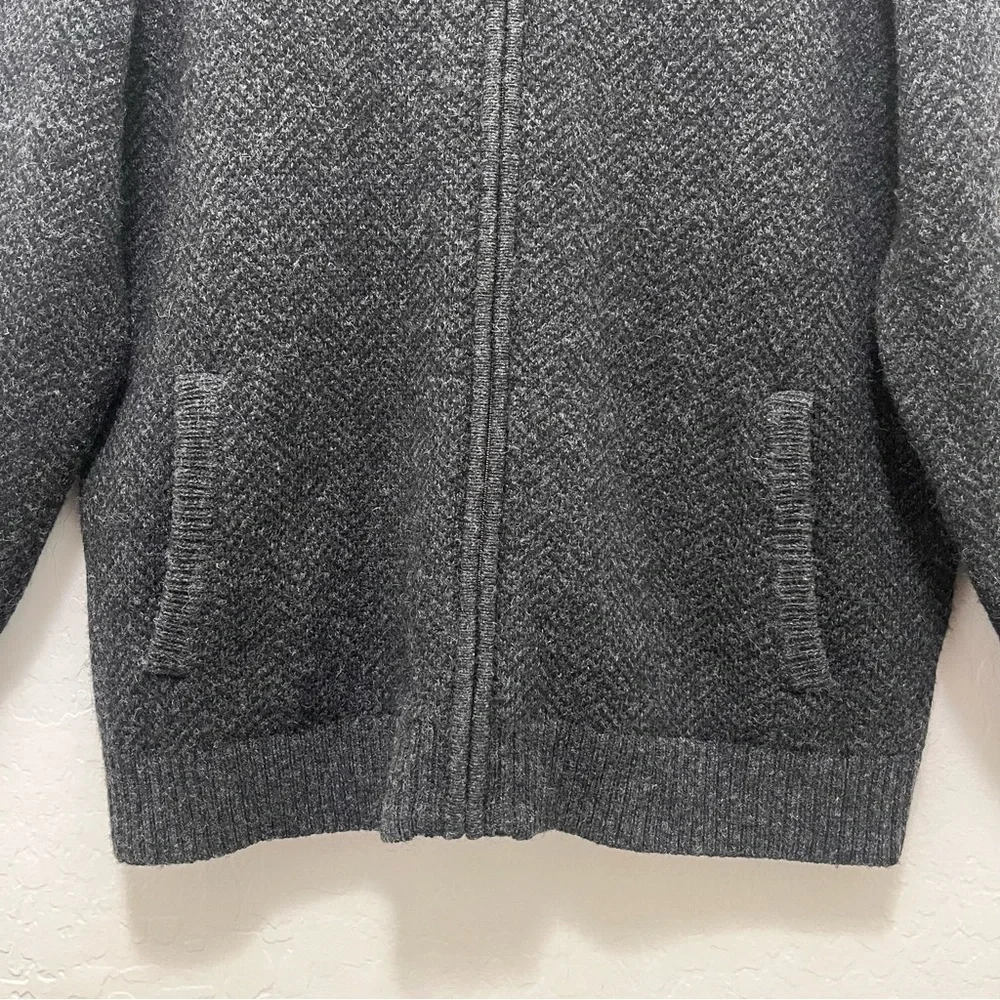 Pendleton Men’s 100% Shetland Wool Full Zip Sweater Sz L Washable Wool